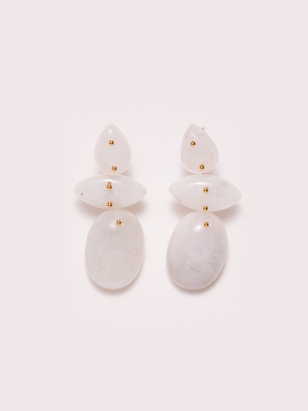 EARRINGS AVALON BLANCH MOON PIERRE