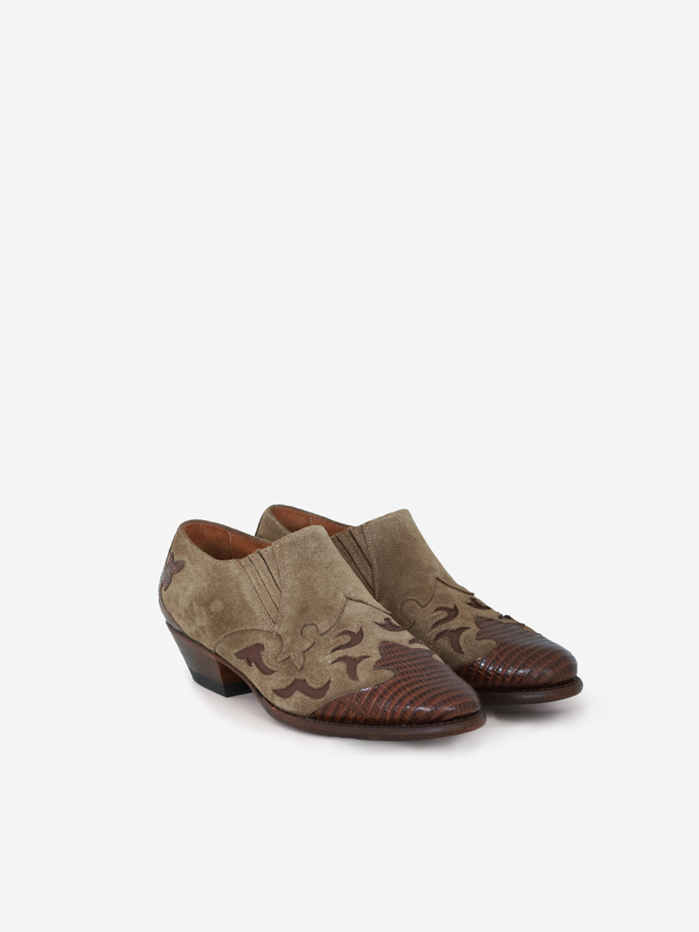 BOTTINES MAGIC SUEDE LEZARD BROWN