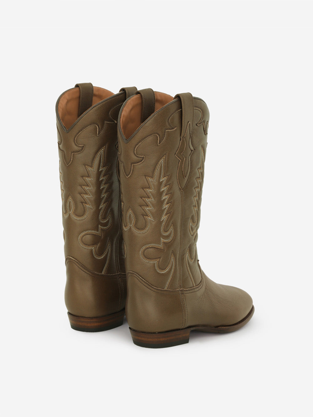 MIDNIGHT LEATHER BRONZE BOOTS