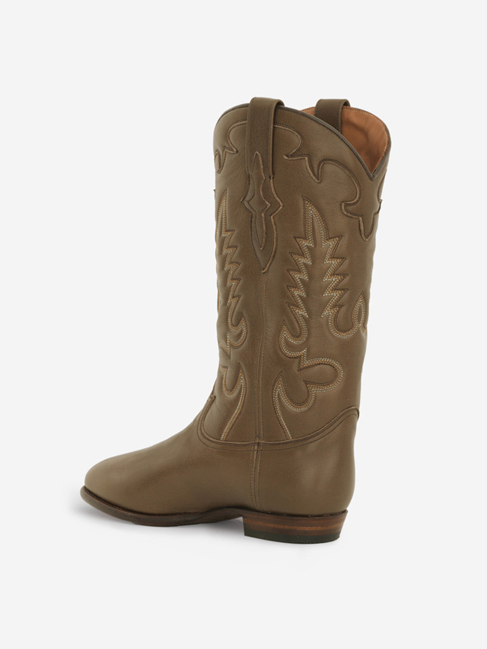 MIDNIGHT LEATHER BRONZE BOOTS