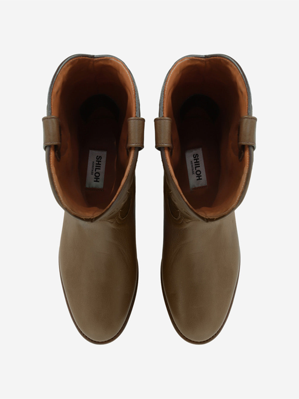 MIDNIGHT LEATHER BRONZE BOOTS