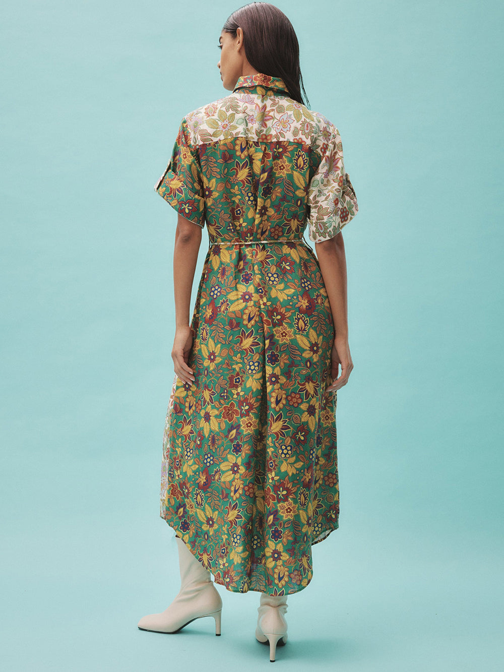 ISABELLA PATCHWORK SHIRT DRESS
