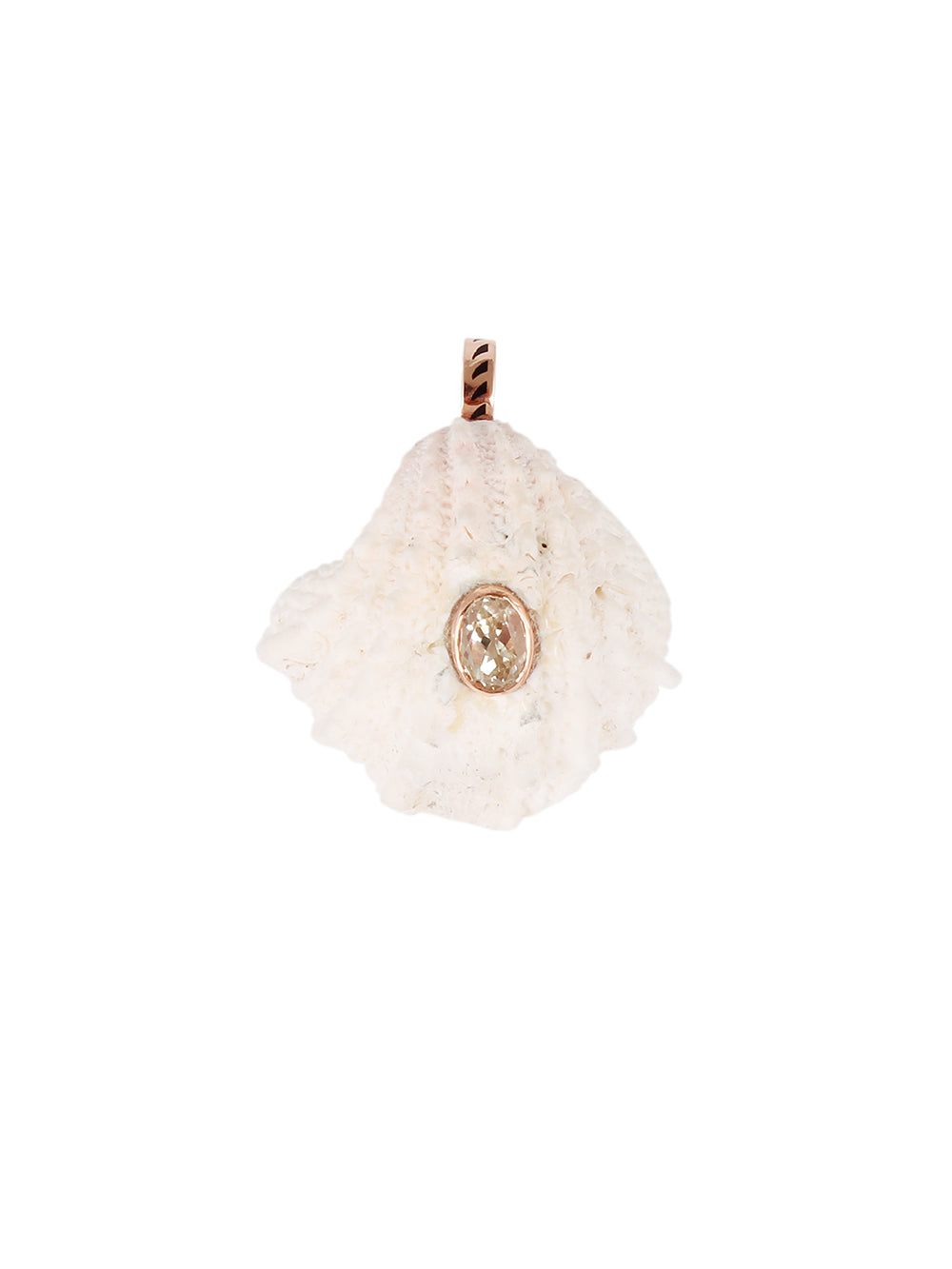 NATURAL SHELL PENDANT 18K