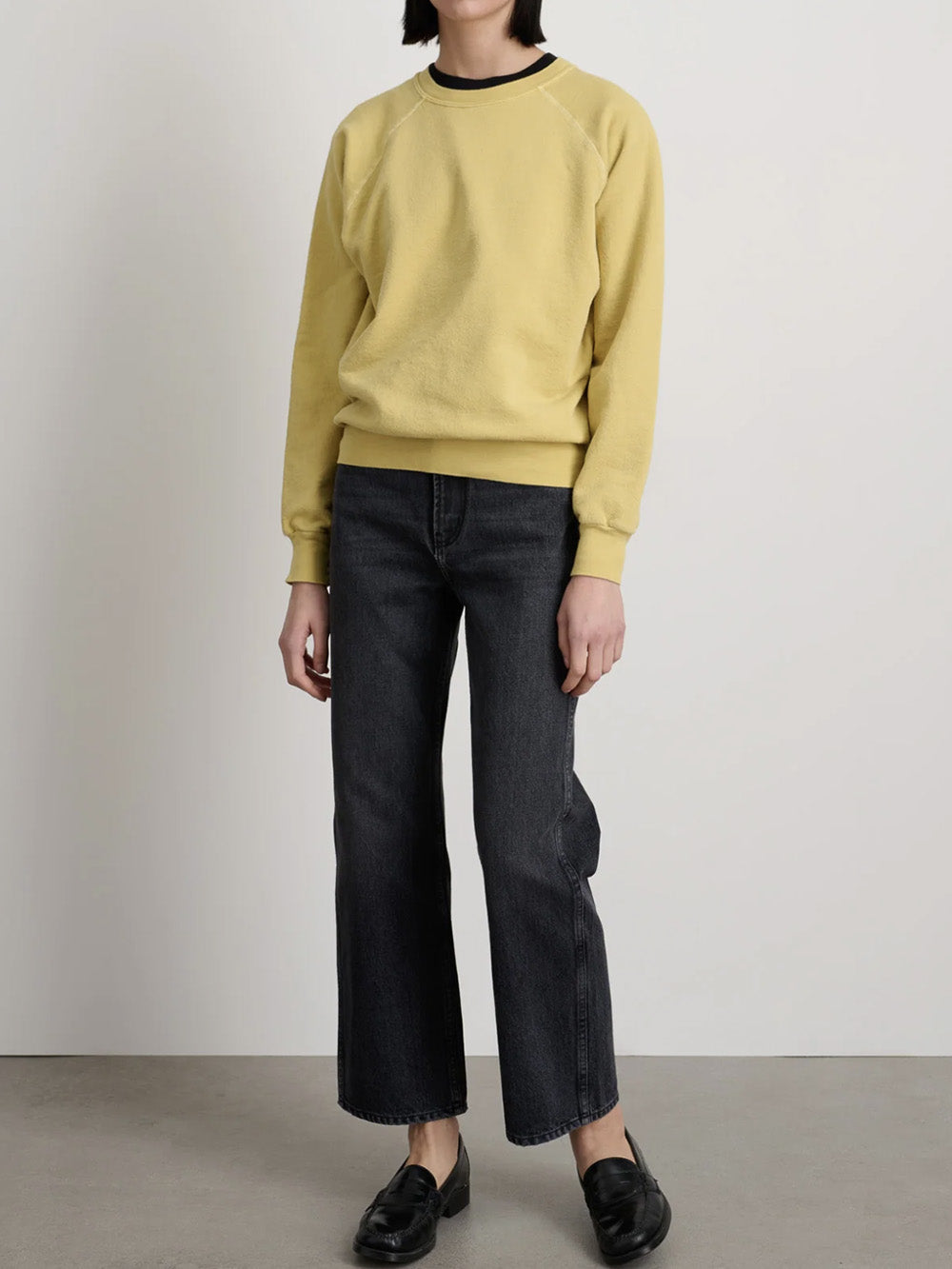 SWEATSHIRT CLOSE TO THE NECK MARIGOLD