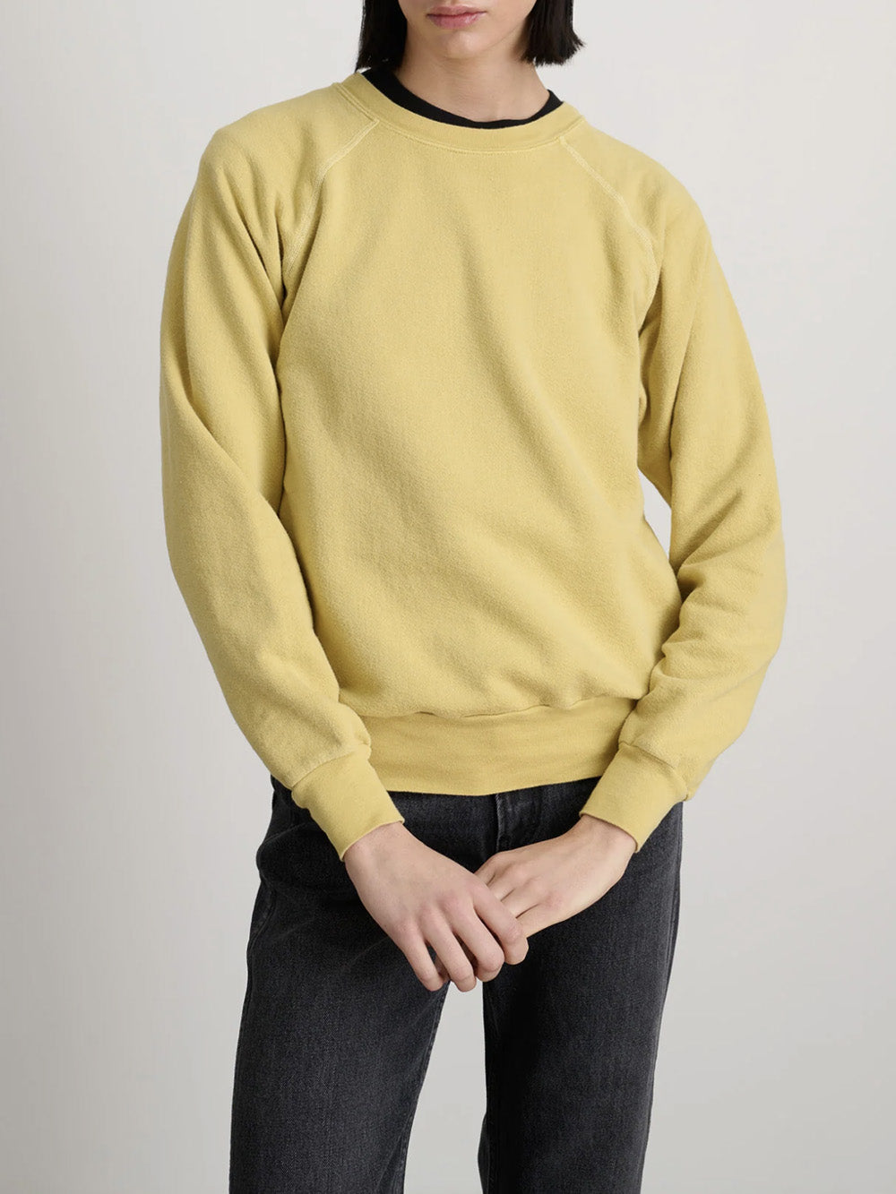 SWEATSHIRT CLOSE TO THE NECK MARIGOLD