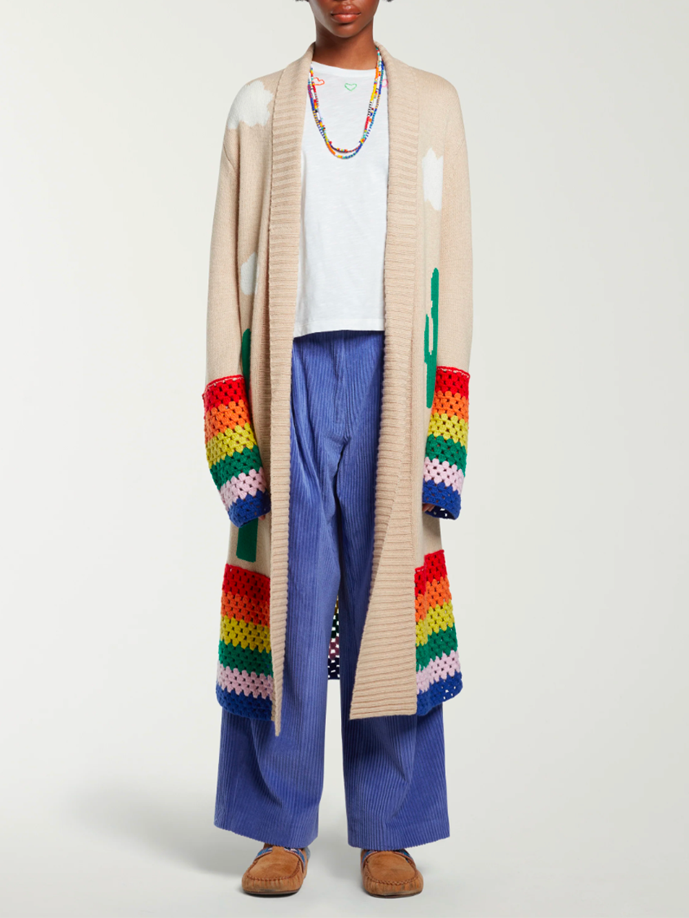 CARDIGAN LONG EMBRUIDED SLEEP ALL DAY