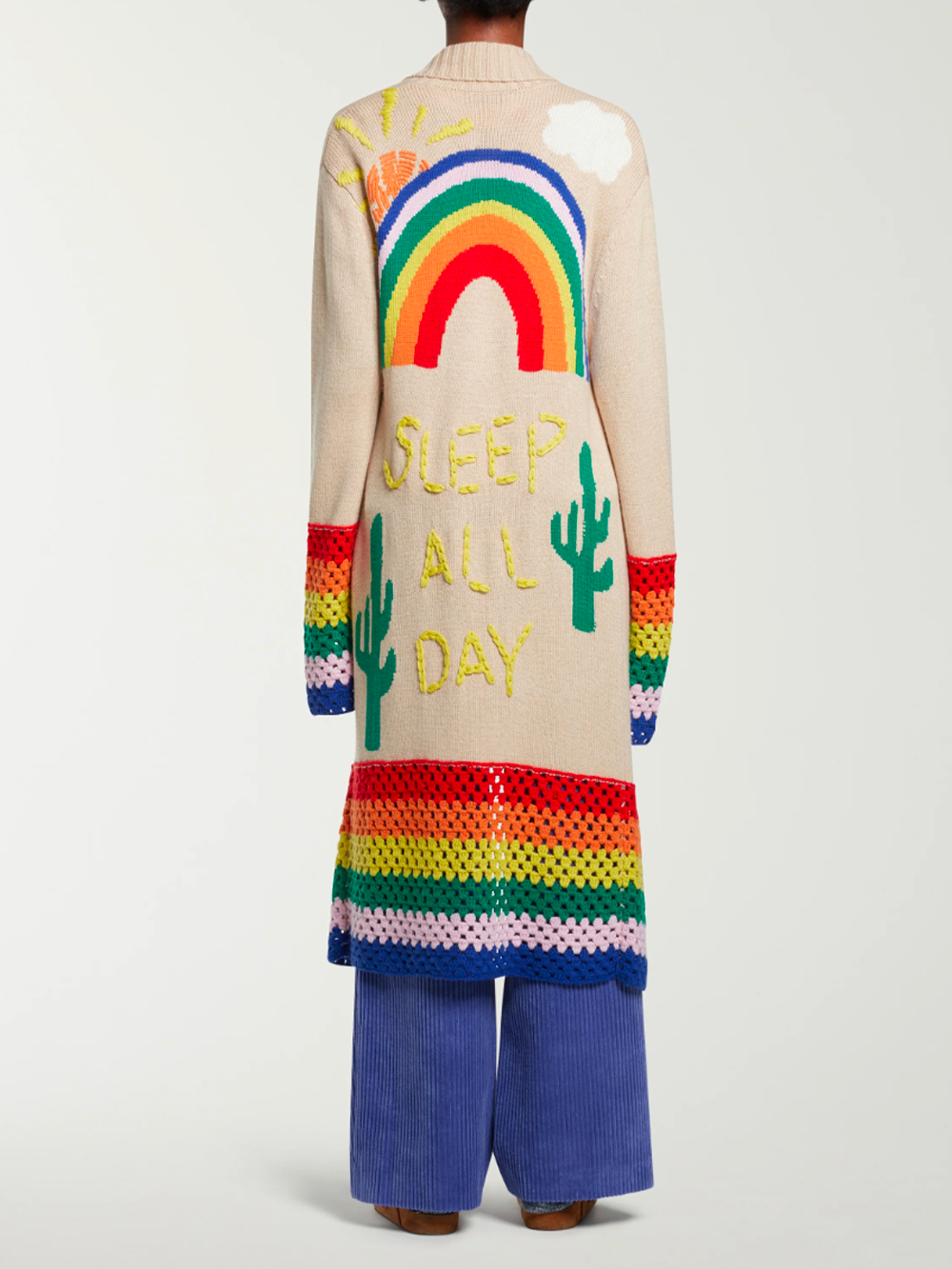 CARDIGAN LONG EMBRUIDED SLEEP ALL DAY