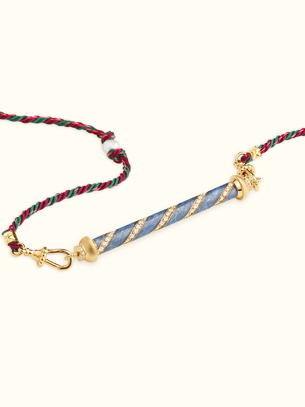 NECKLACE CANDY BLUE CANE