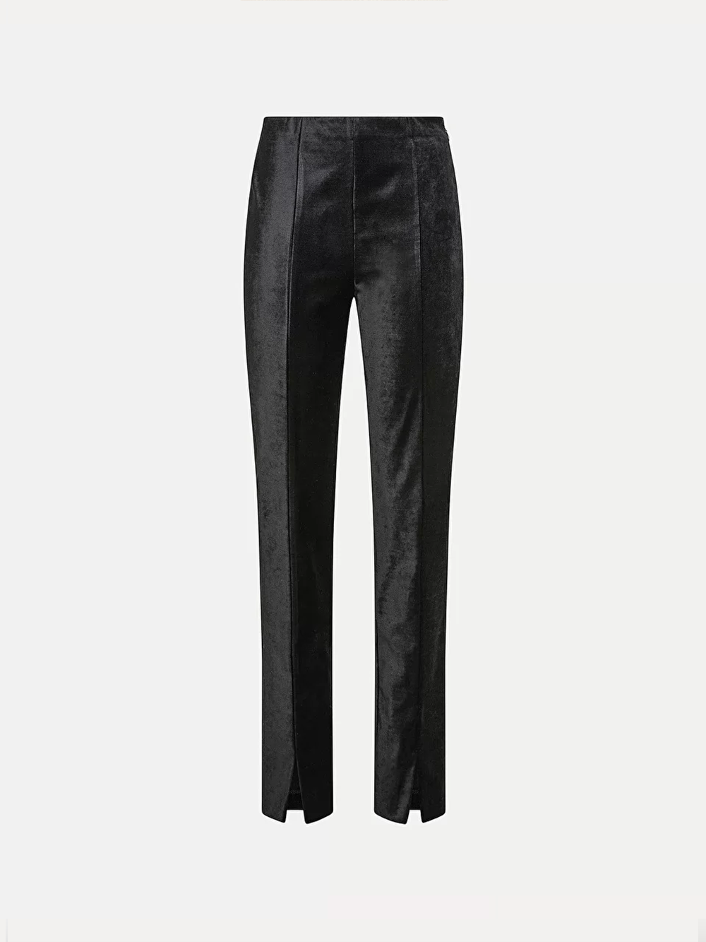 PANTALON VELOURS TAILLE HAUTE NOIR