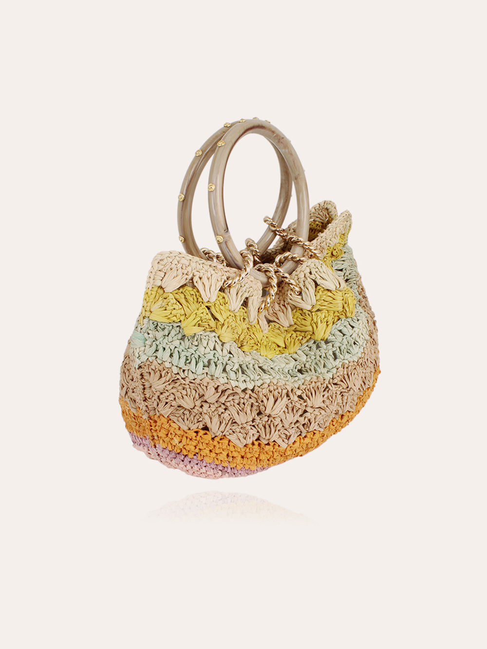 PASTEL PICOT PURSE BAG