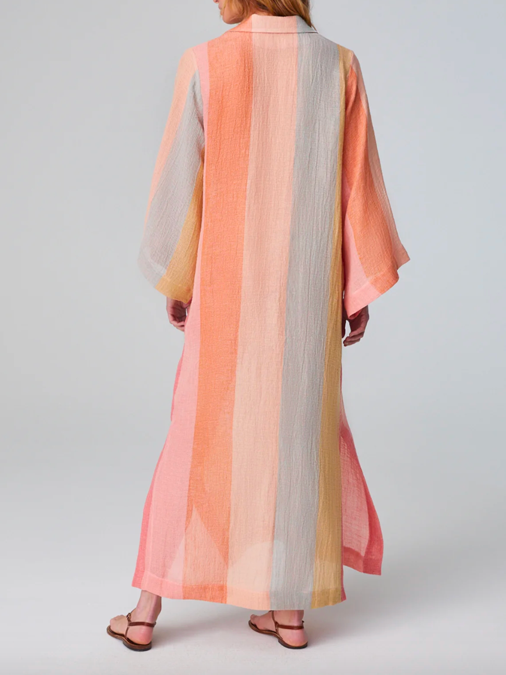 TUNIC CAFTAN LONG ROSE