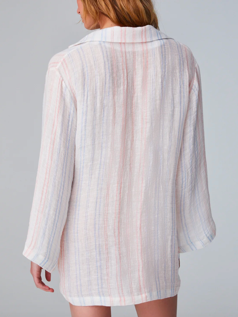 TUNIQUE À RAYURES ROSE ET BLEU