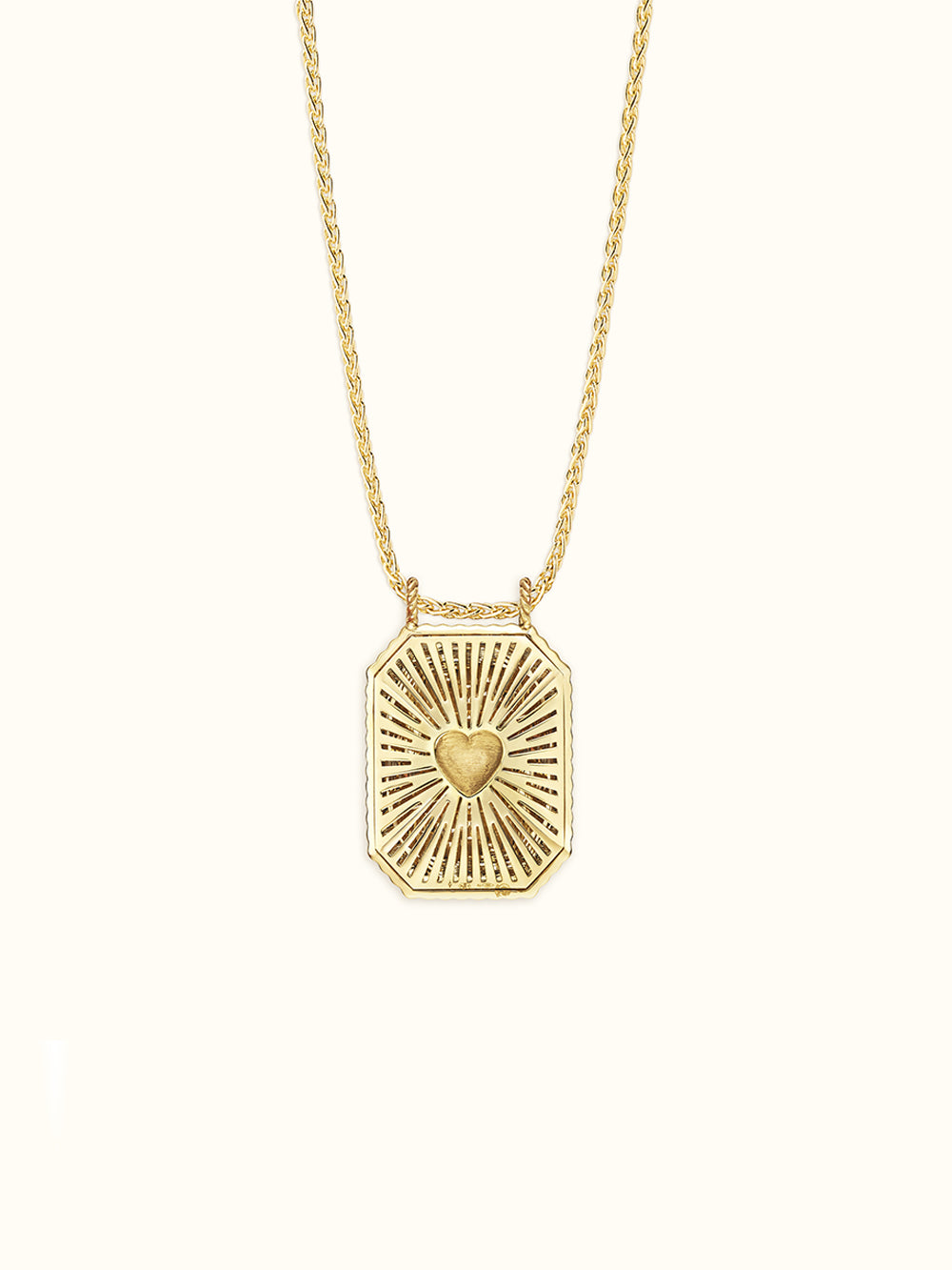 NECKLACE MINI SCAPULAR YELLOW GOOD