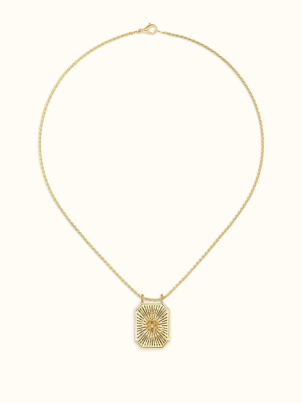 NECKLACE MINI SCAPULAR YELLOW GOOD