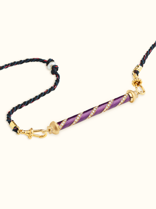 COLLIER CANDY CANE VIOLET
