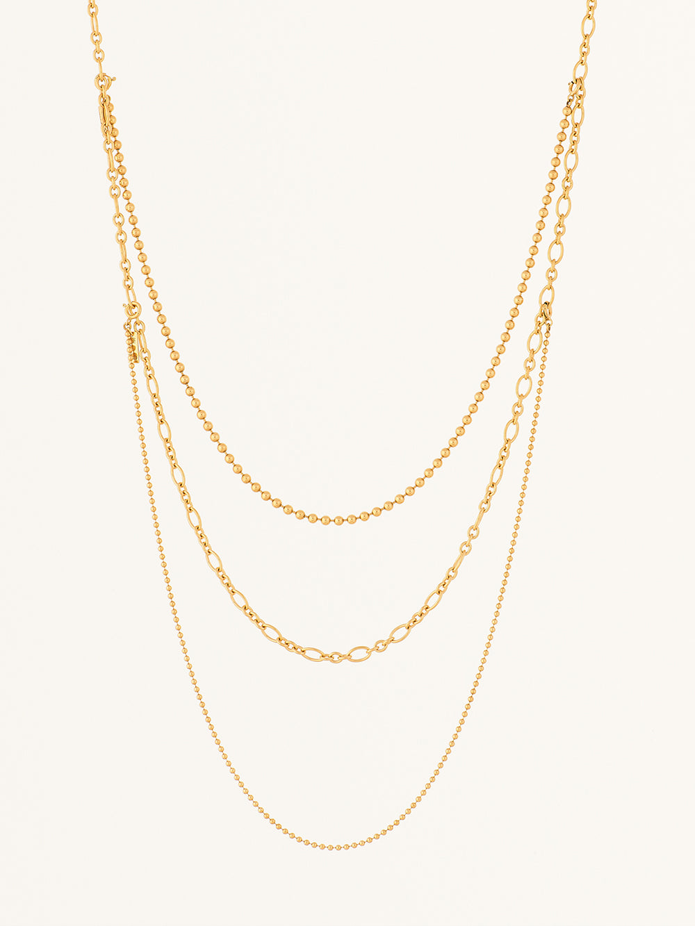END CHAIN BALL 30 CM YELLOW GOLD