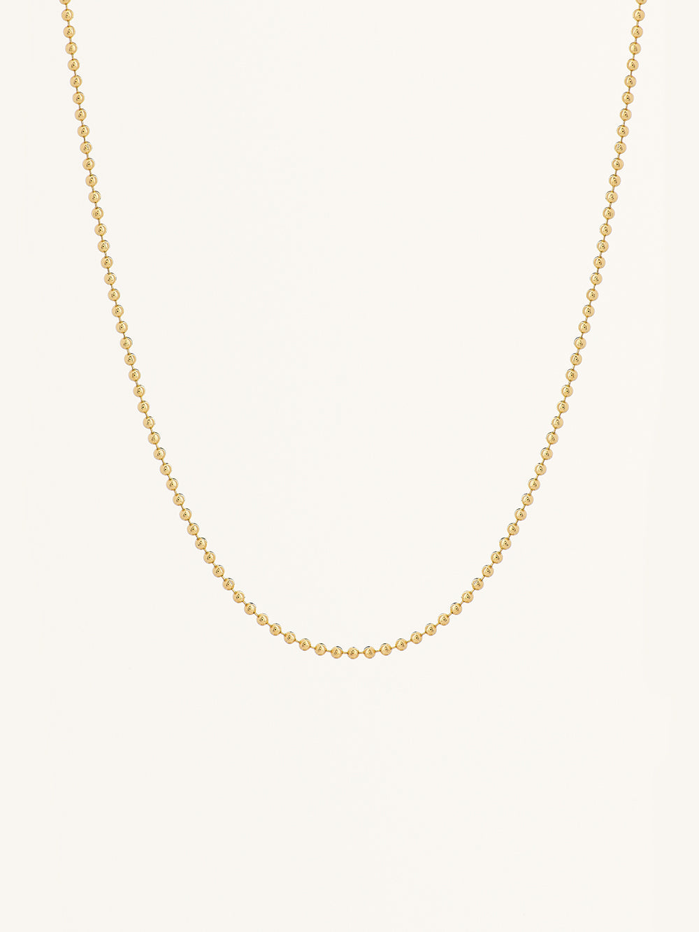 BALL CHAIN 42 CM YELLOW GOLD
