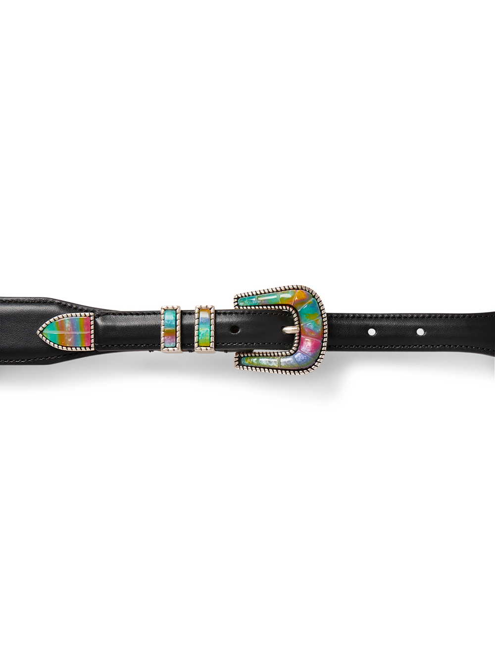 CEINTURE CRAZY EXCLU ARGENT & BLACK