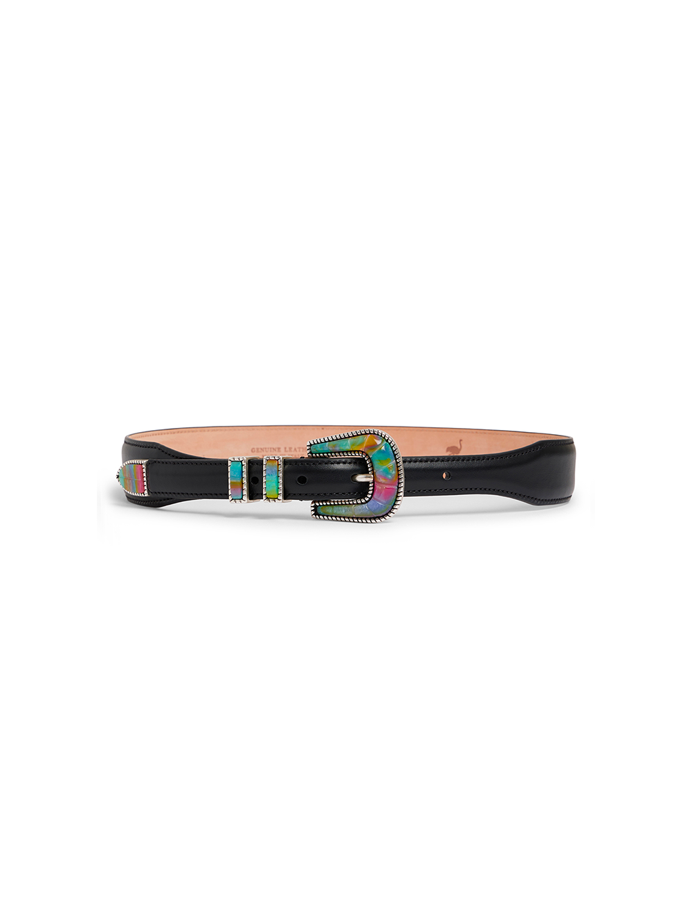 CEINTURE CRAZY EXCLU ARGENT & BLACK