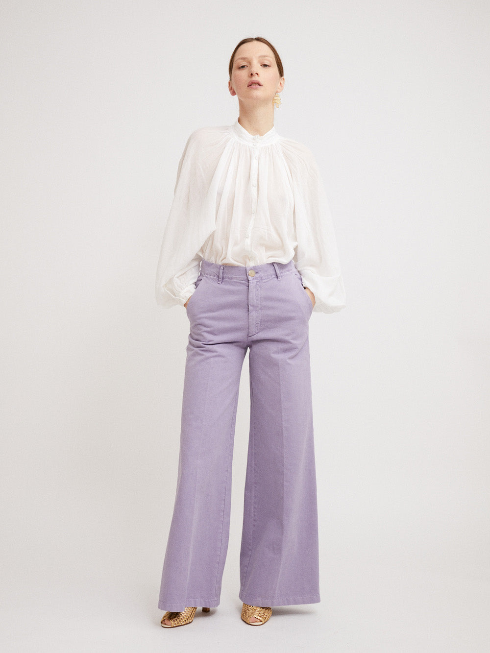 PANTALON OLD PEACH GABARDINE LAVANDE