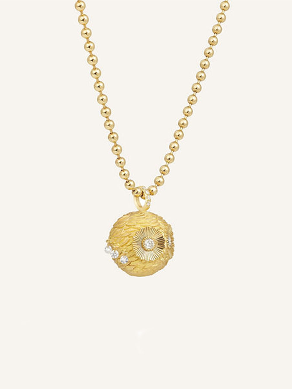 PENDENTIF CHOUETTE OR JAUNE ET DIAMANT