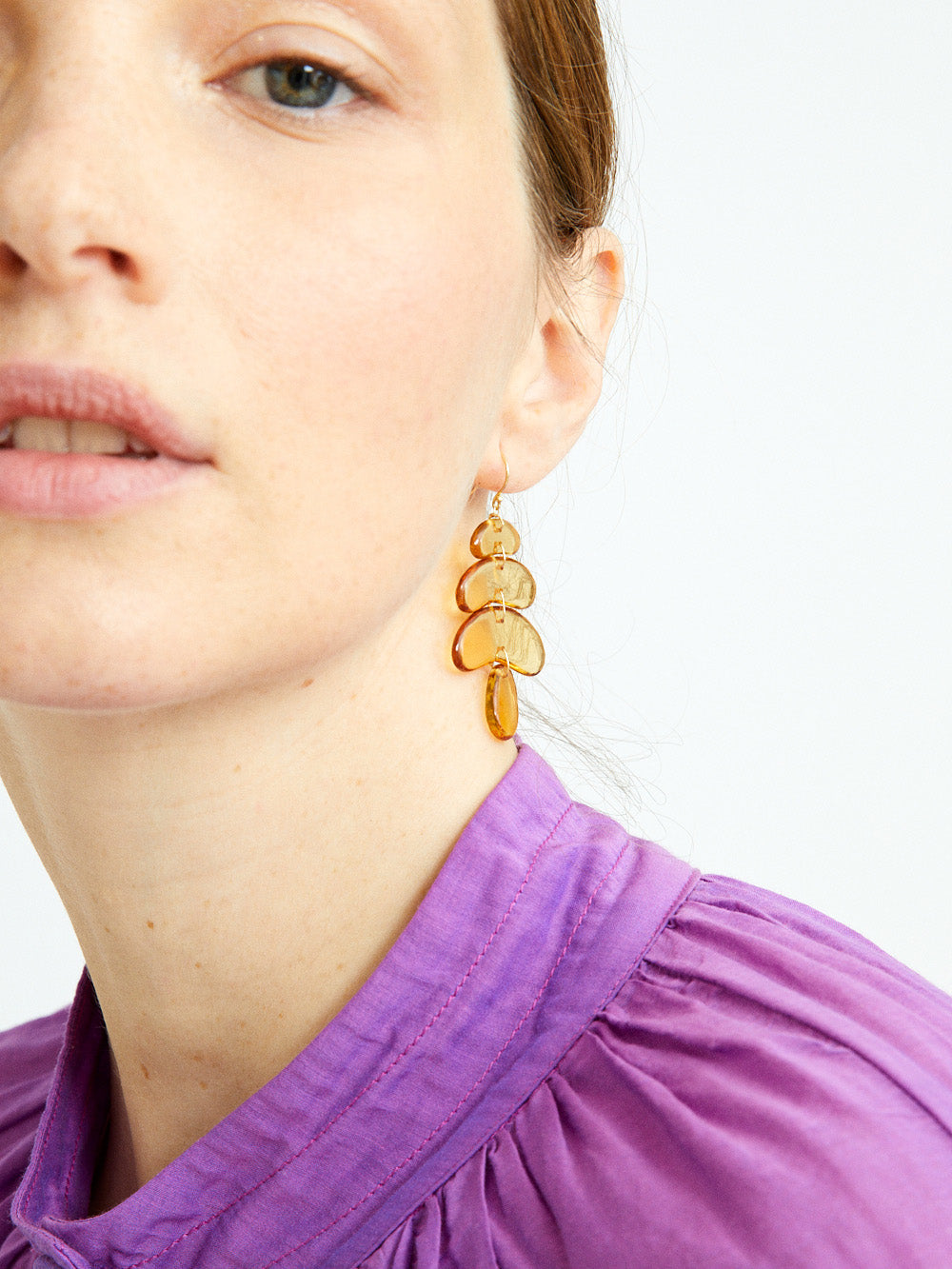 BOUCLES D'OREILLES PETIT TOTEME EN CITRINE