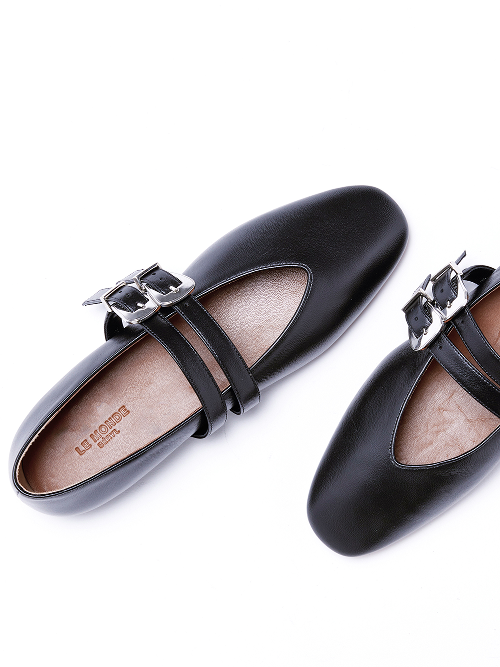 CLAUDIA SLIPPER CUIR NOIR