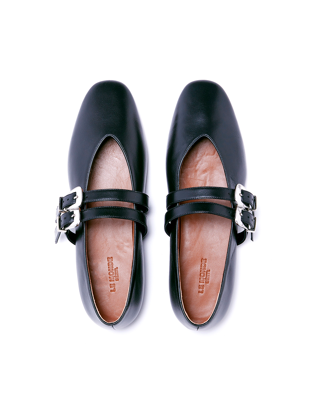 CLAUDIA SLIPPER CUIR NOIR