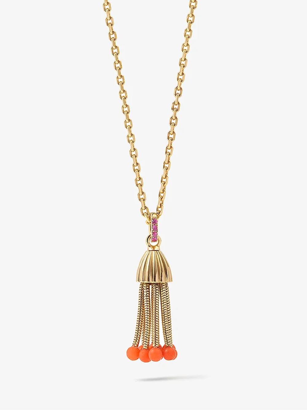 POLPO FORCAT NECKLACE CORAL BEADS