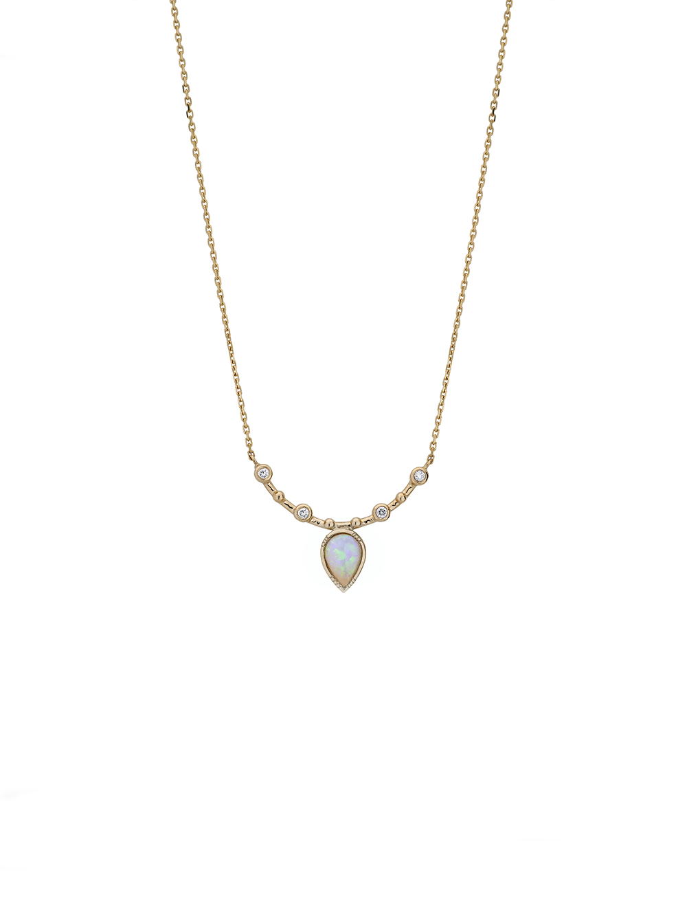 RIOU NECKLACE ARC SHAPE OPAL