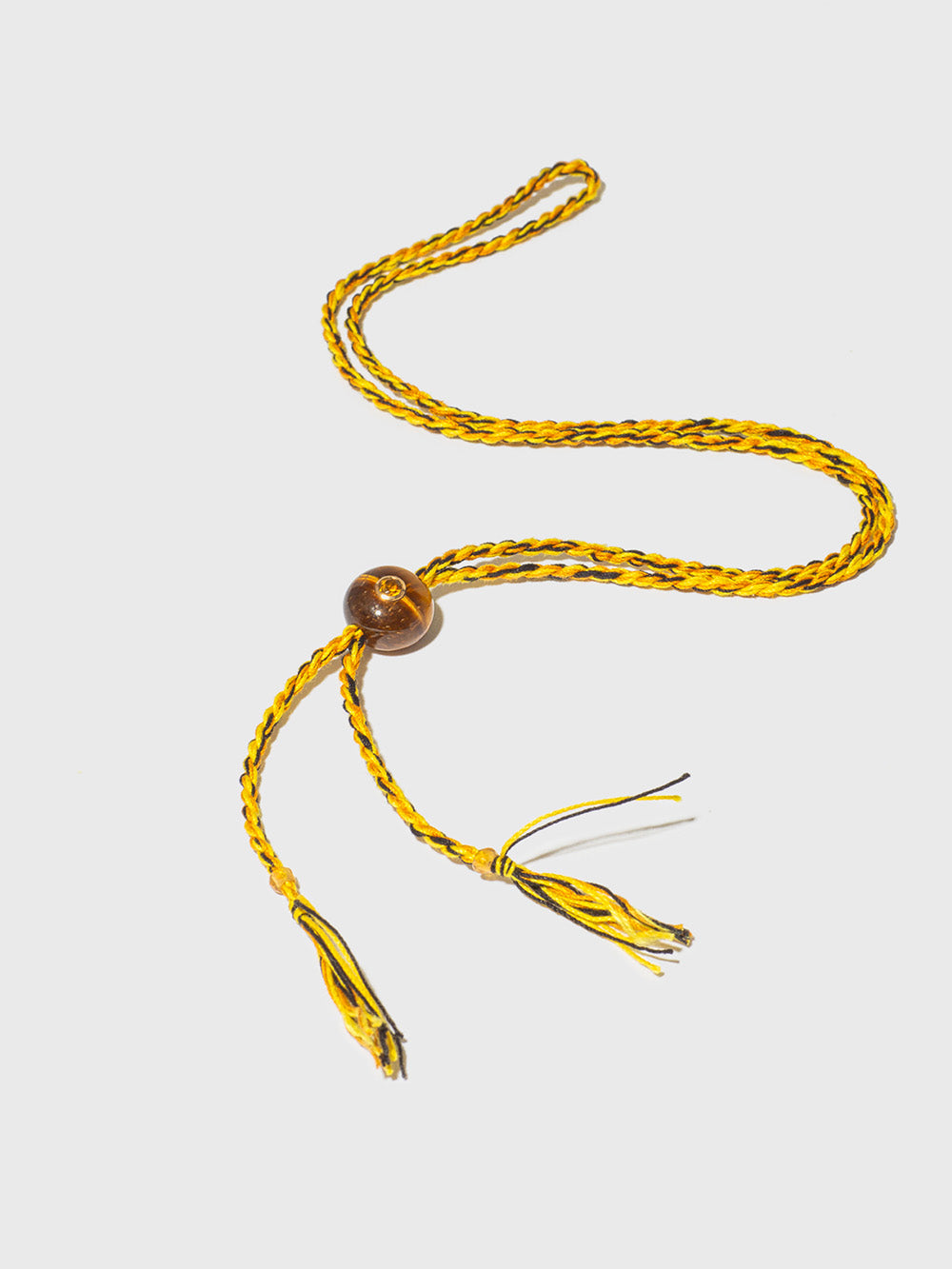 COLLIER PERLE OEIL-DE-TIGRE ET CITRINE