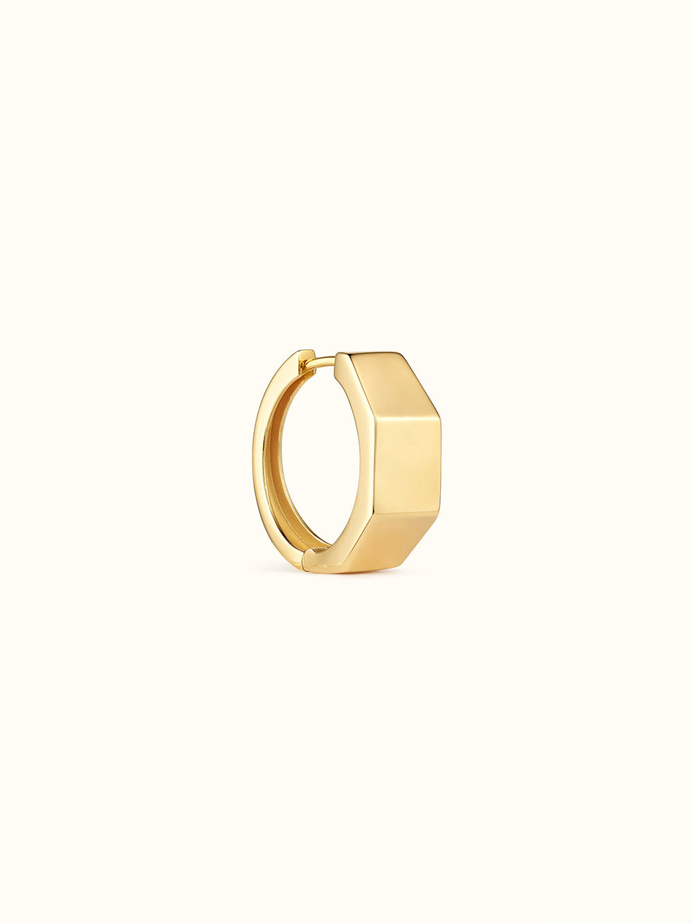 BOUCLE D'OREILLE ECROU GRAND MODELE OR JAUNE