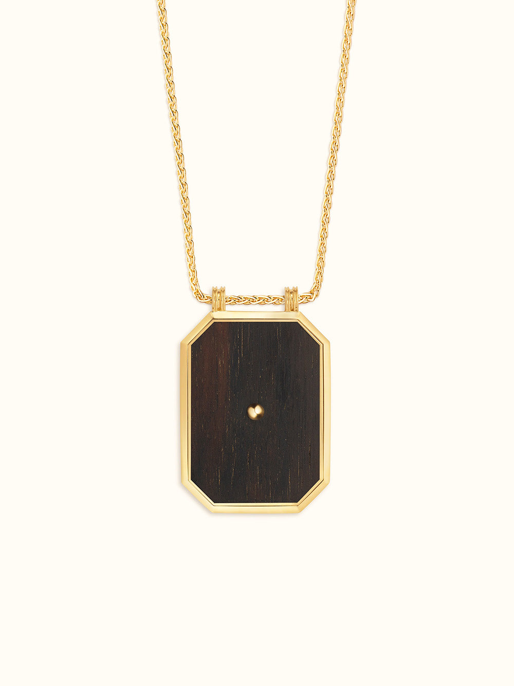 SCAPULAIRE EBONY CABOCHON RUBIS