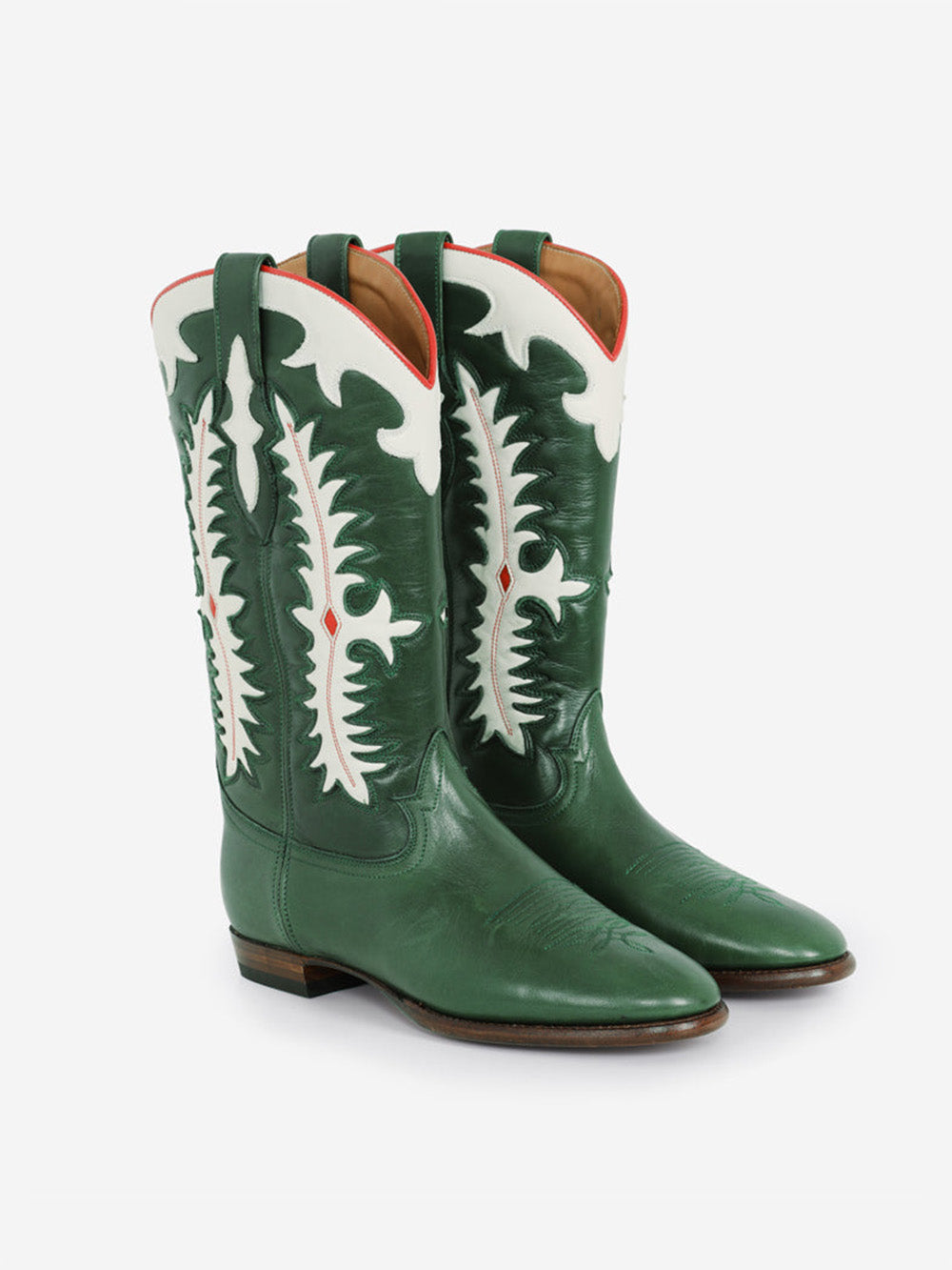 BOTTES SANTIAG MIDNIGHT TEXAS DARK GREEN