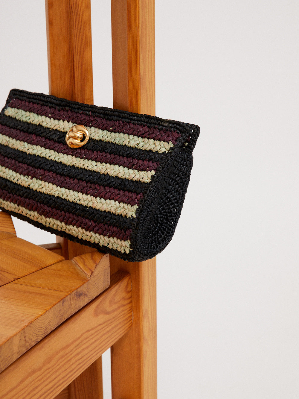 POCHETTE UPTOWN RAPHIA INDIGO