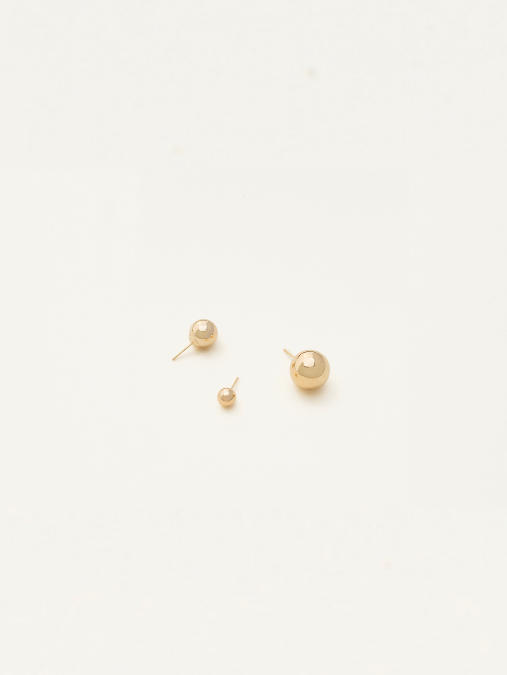 LARGE SPHERE STUD EARRING
