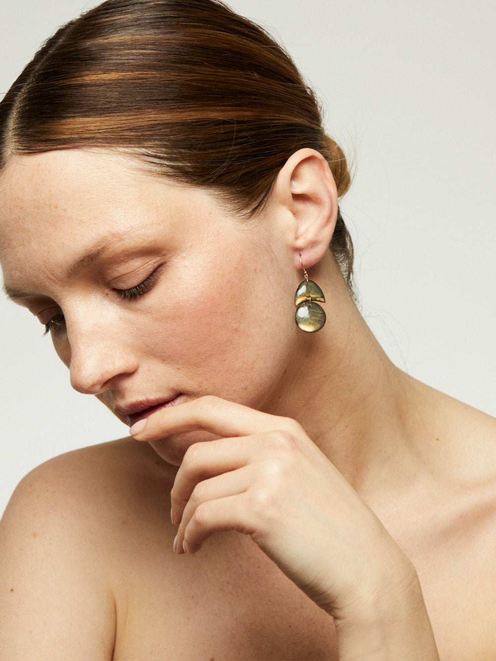 SMALL TREE LABRADORITE EARRINGS
