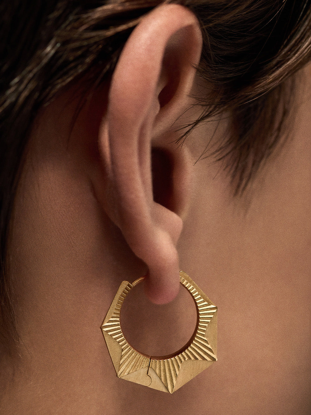 NYC EARRING LARGE MODEL YELLOW GOLD