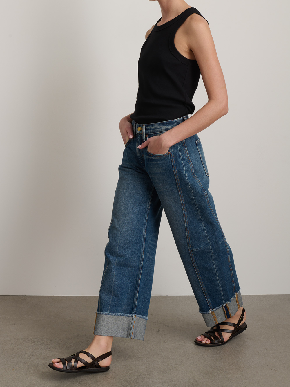 RELAXED CUFFED LASSO VISTA BLUE JEANS