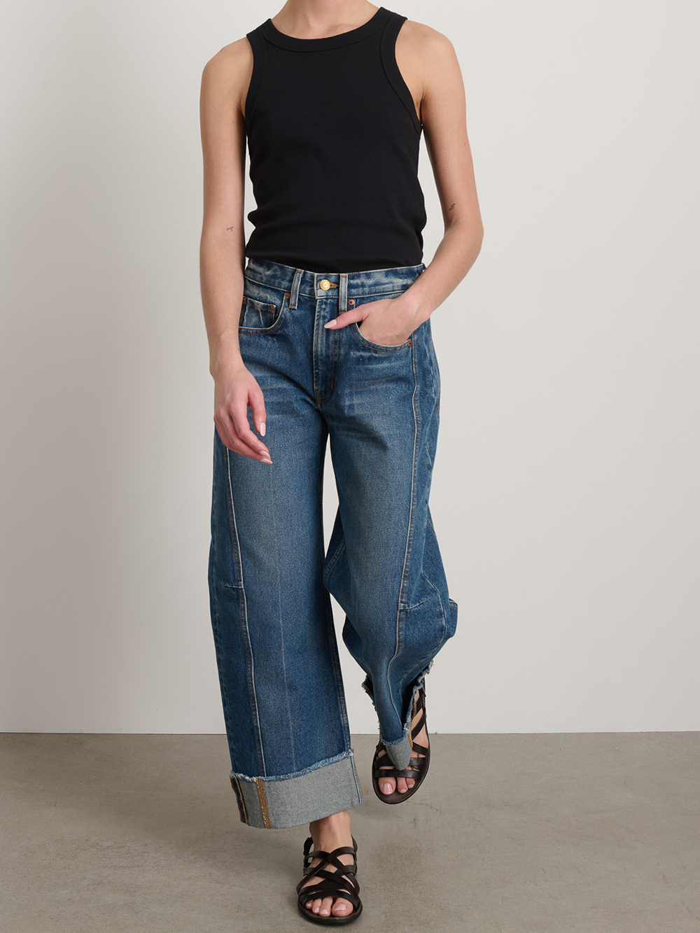 RELAXED CUFFED LASSO VISTA BLUE JEANS