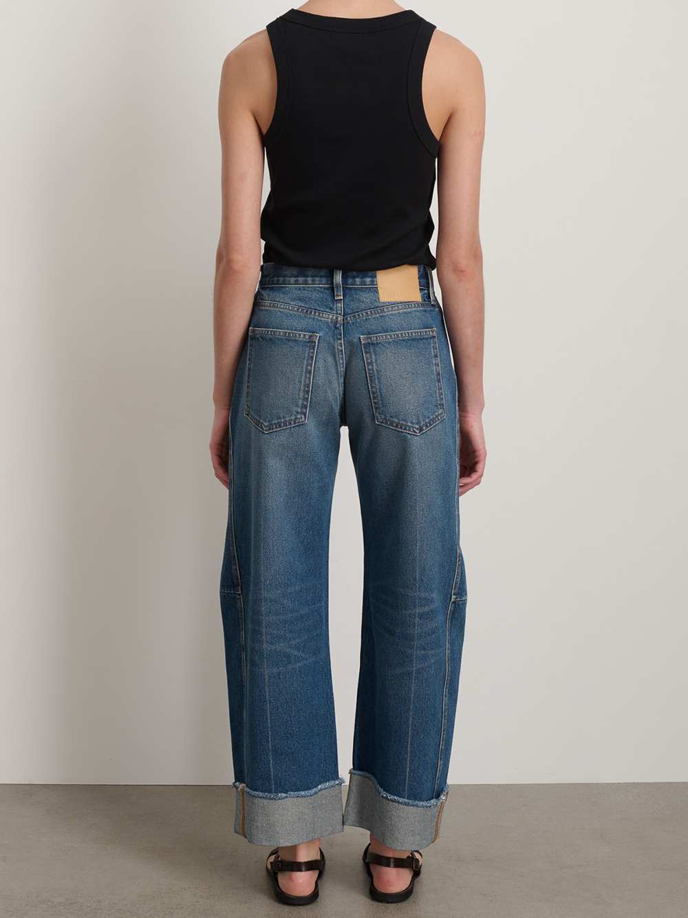 JEAN RELAXED CUFFED LASSO VISTA BLUE