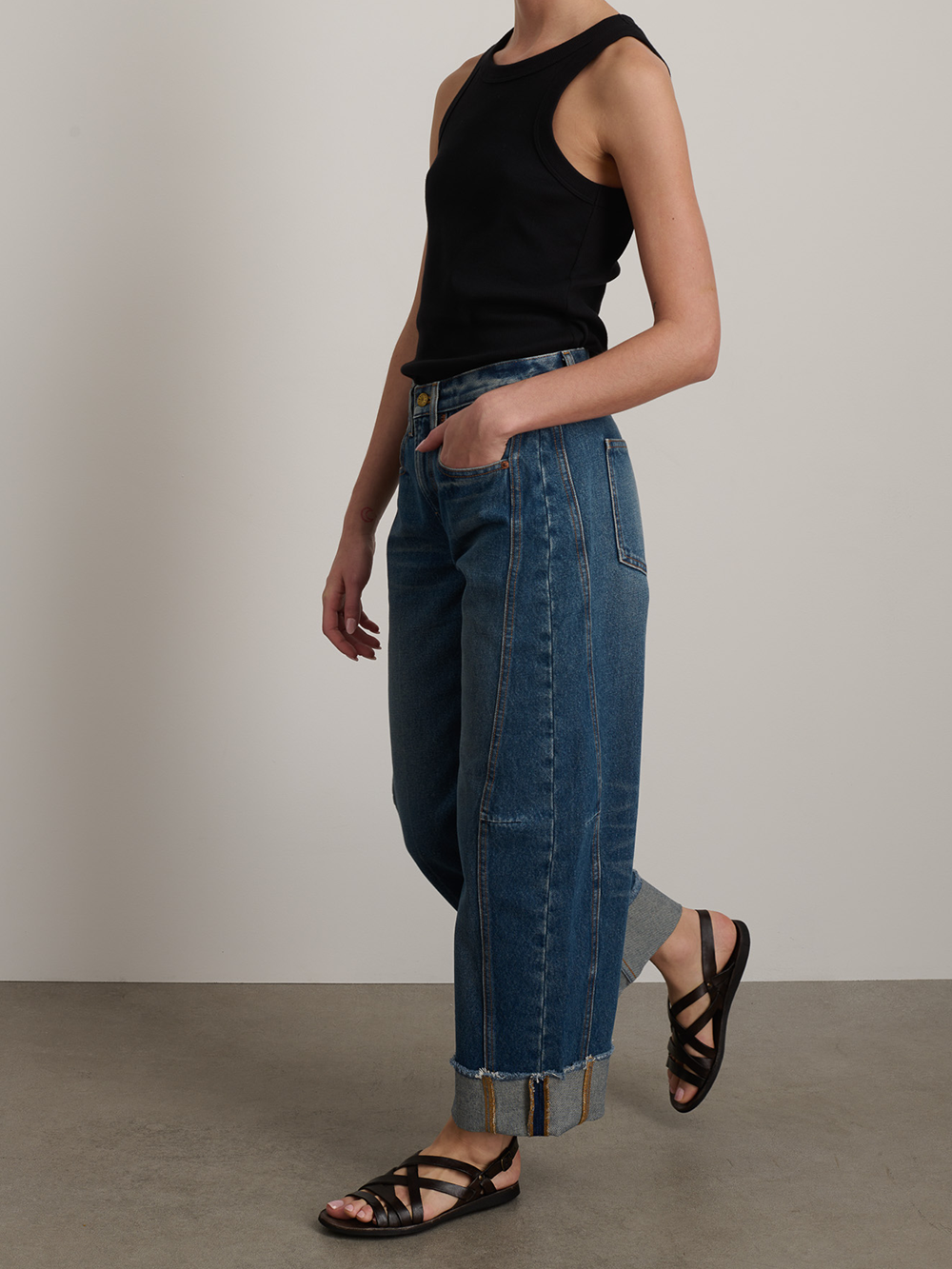 RELAXED CUFFED LASSO VISTA BLUE JEANS