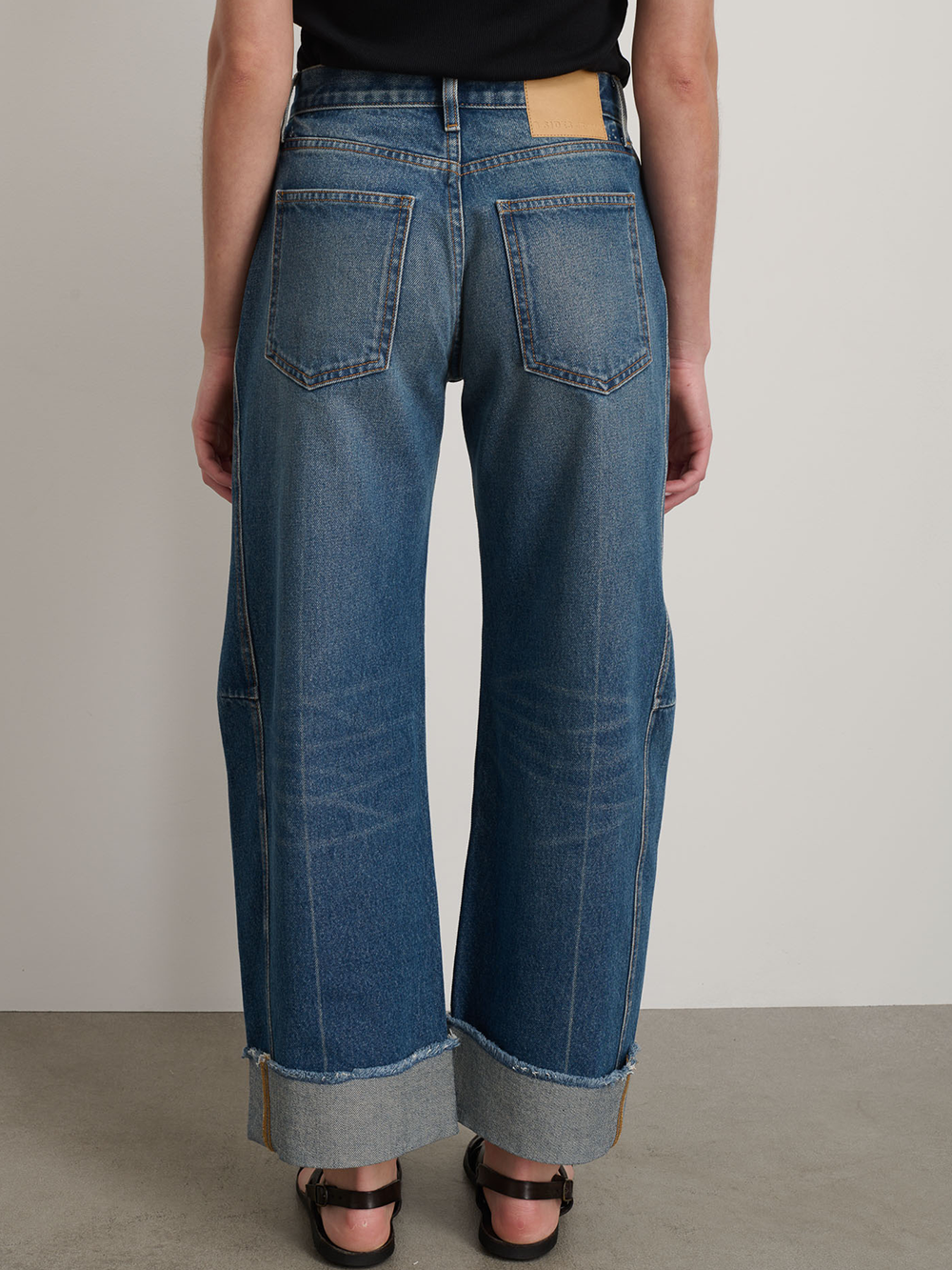 JEAN RELAXED CUFFED LASSO VISTA BLUE