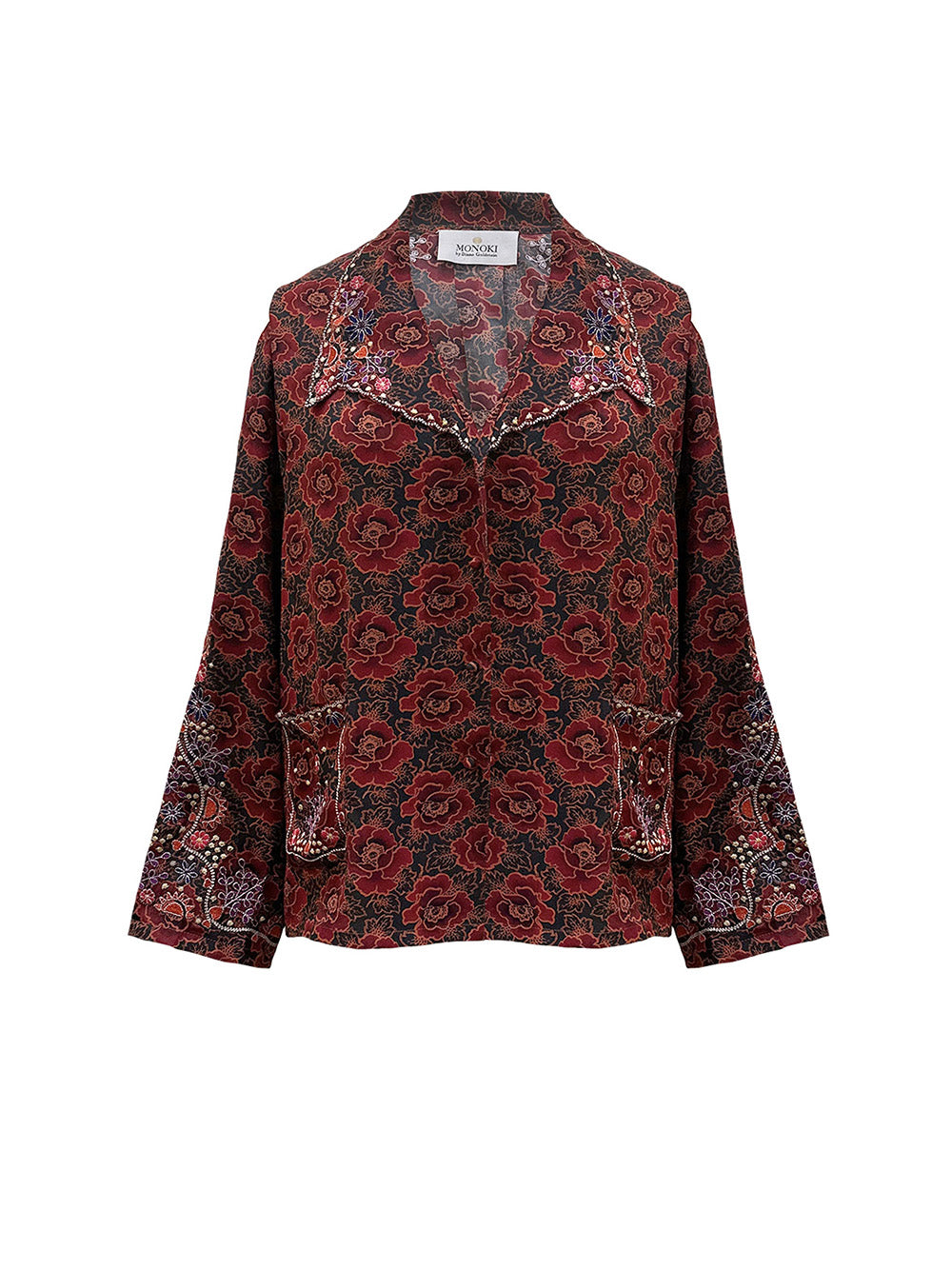 BLACK RED LINGE SHIRT