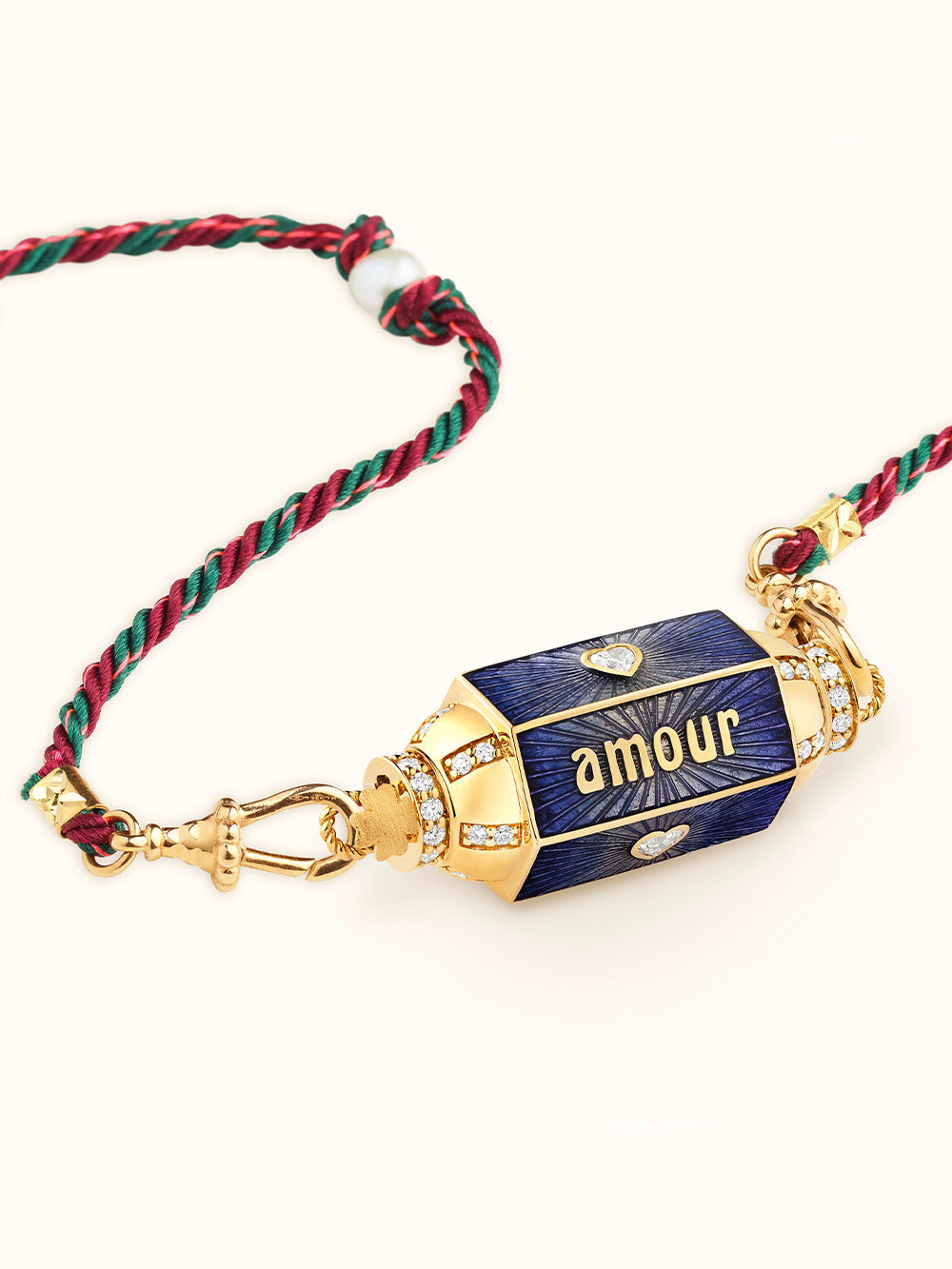 LOCKET AMOUR TOUJOURS OR ET DIAMANTS