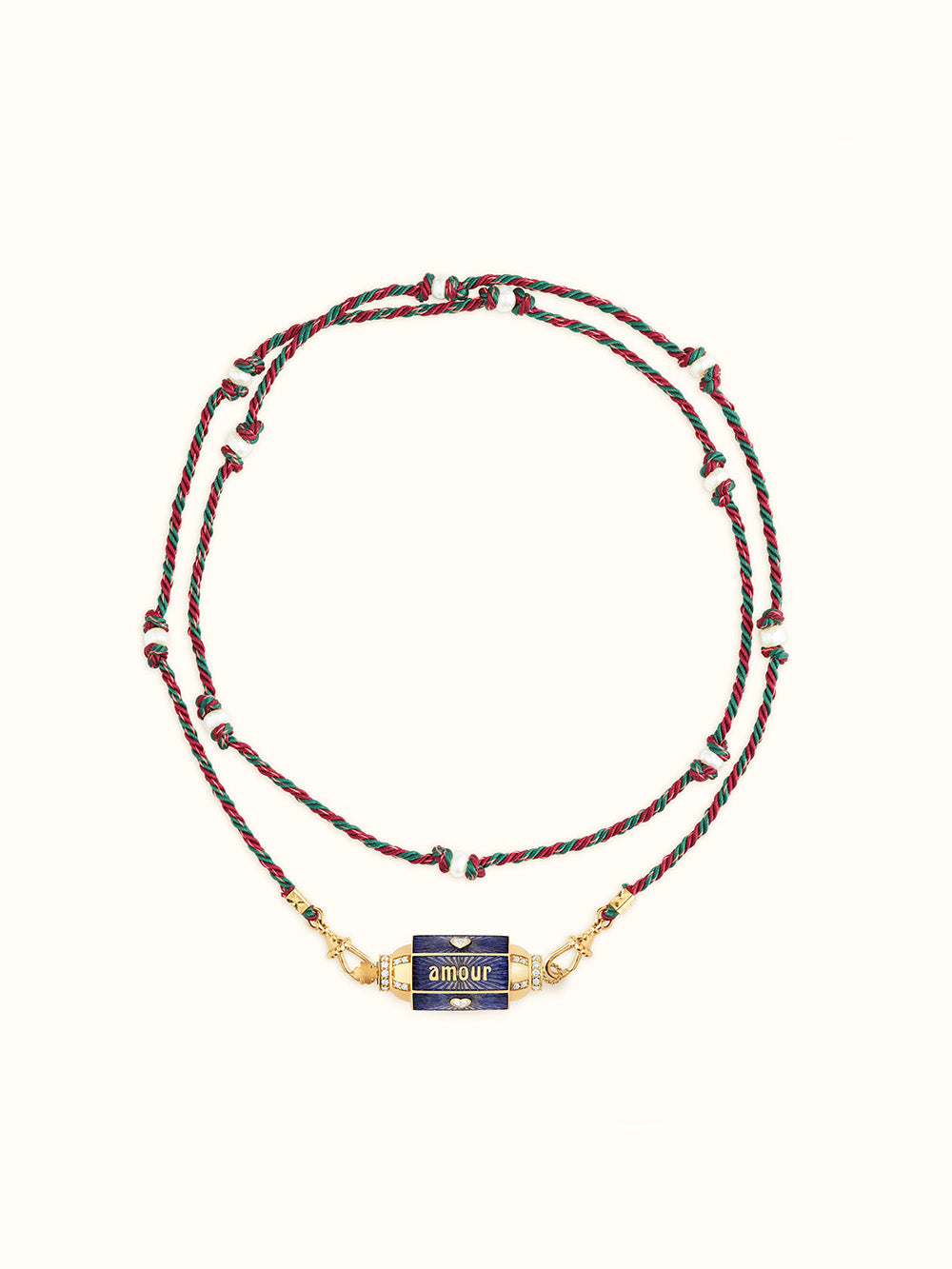LOCKET AMOUR TOUJOURS OR ET DIAMANTS