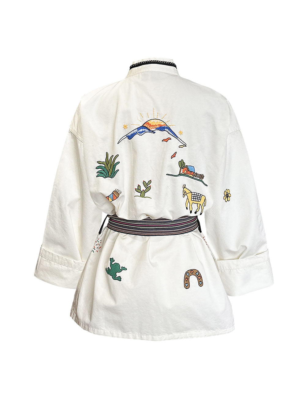 KIMONO BON VOYAGE BLANC