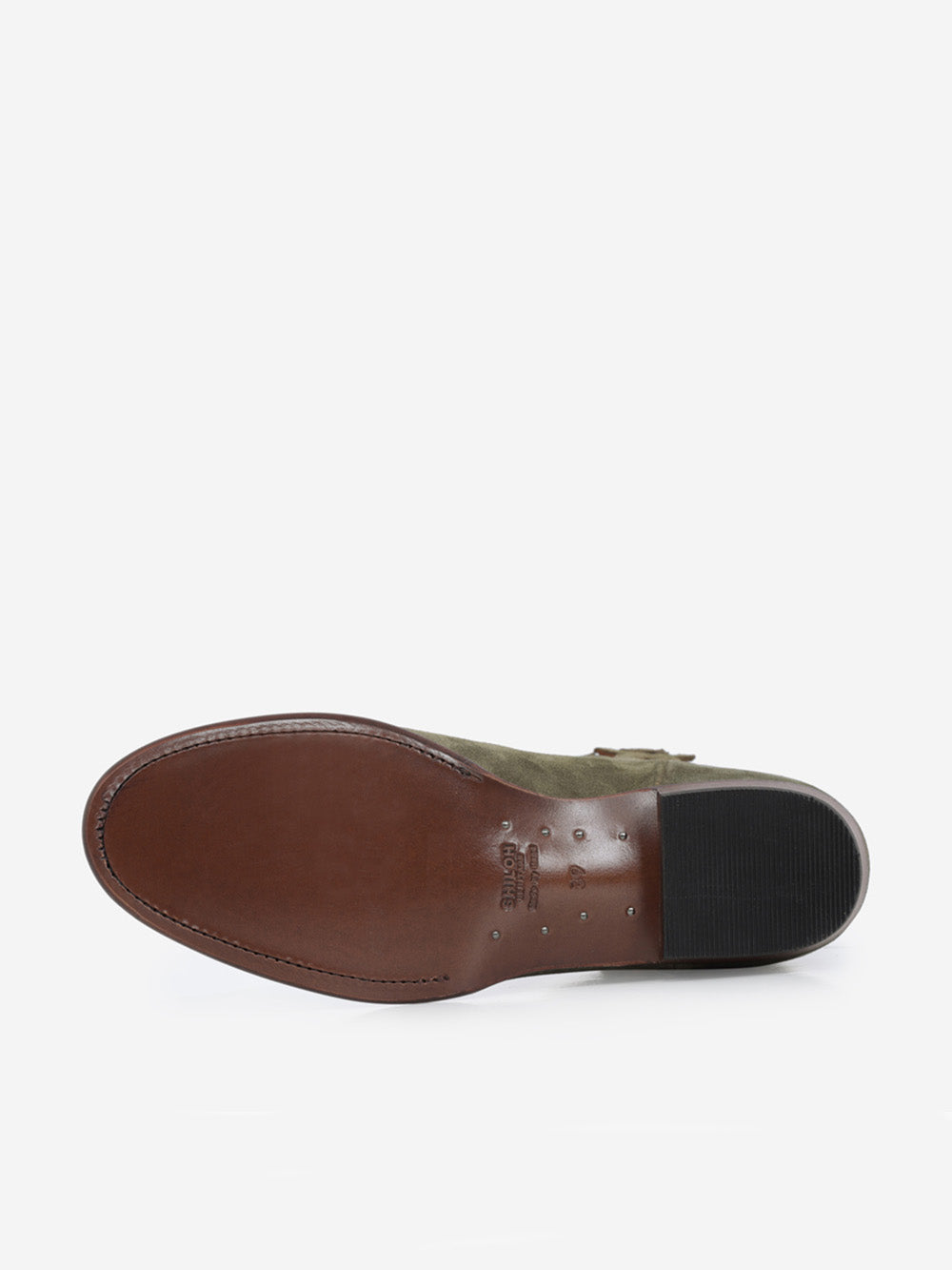 EARLY MIDNIGHT OLIVE ANKLE BOOTS