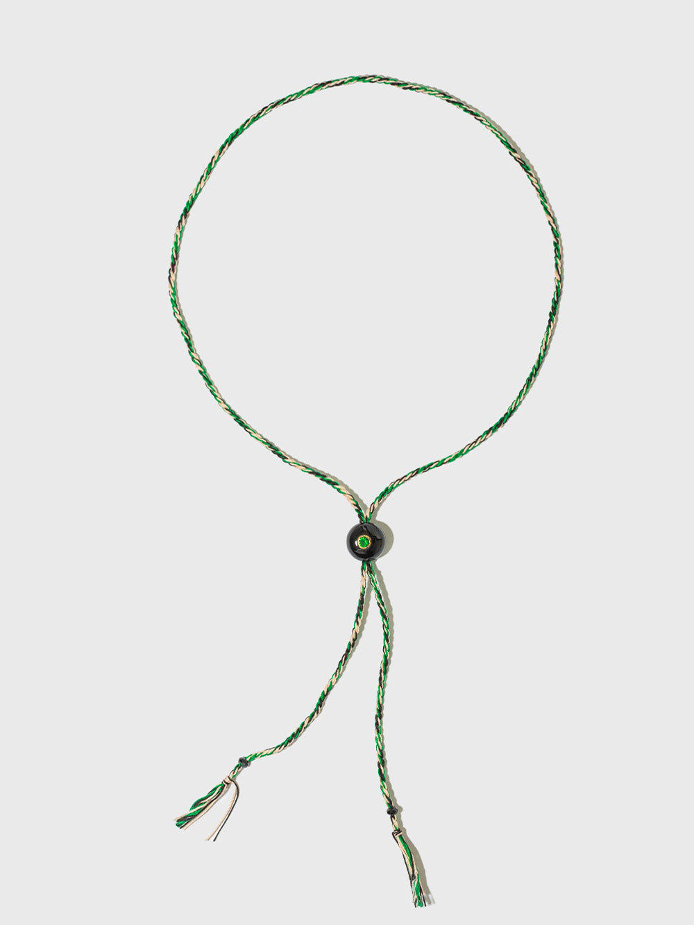 CANDY ONYX AND TSAVORITE NECKLACE