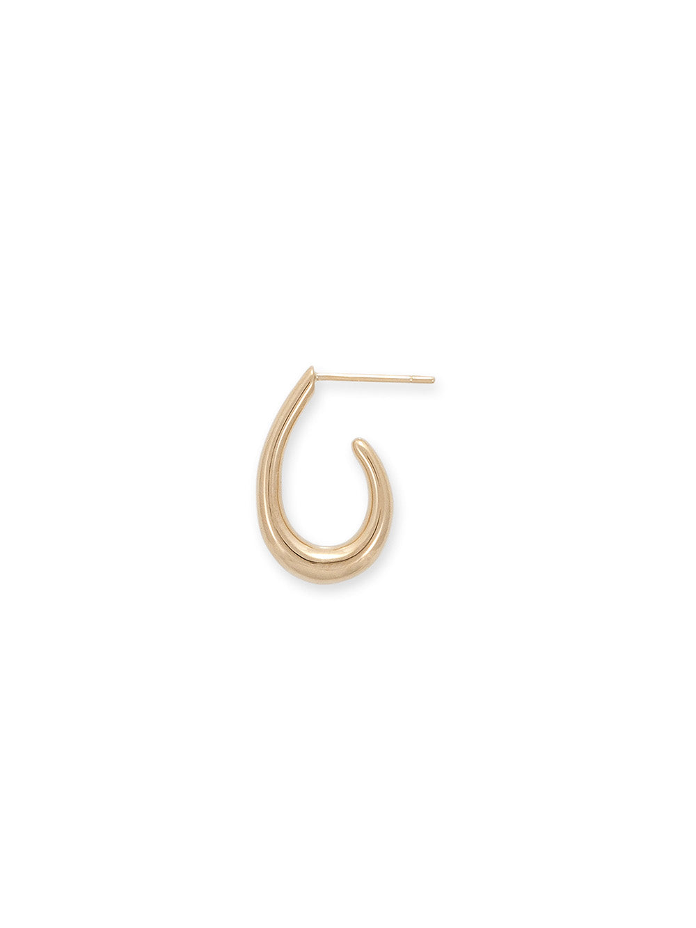 OPEN OVAL EARRING, MEDIUM SIZE
